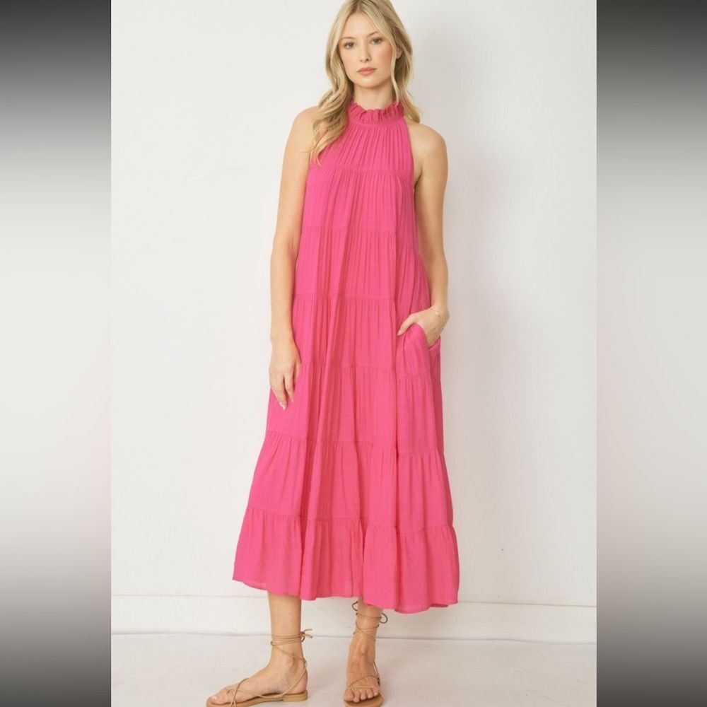 entro Cheer Up Maxi Dress in Pink | Women’s S